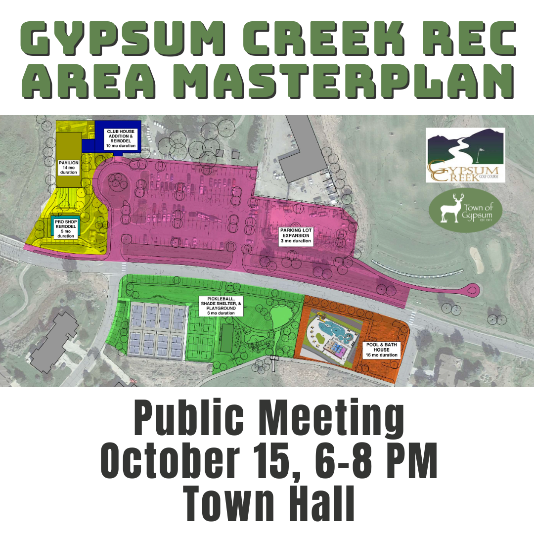 Gypsum Creek Rec Area Masterplan Public Meeting